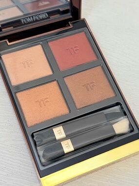Tom Ford Eye Color Quad Cognac Rose Eyeshadow Palette*NEW Case Has Light Scuffs